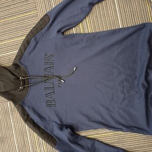 Balmain Navy and Black Hoodie